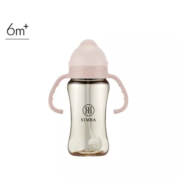 小獅王辛巴 蘊蜜鉑金寬口PPSU防漏滑蓋學習水杯270ml 