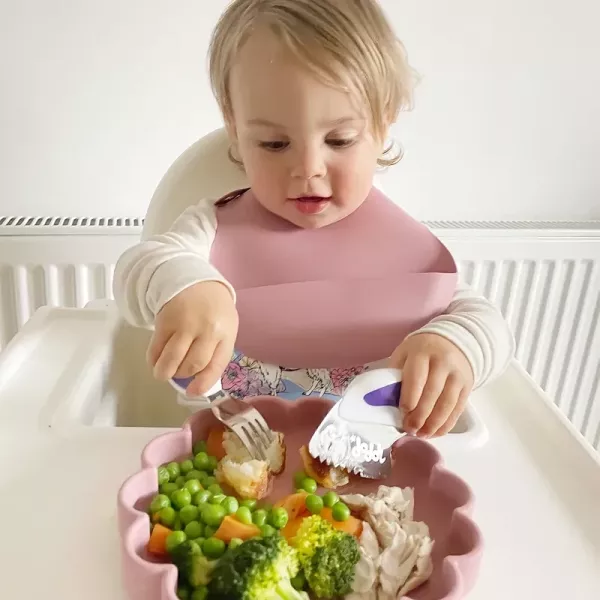 doddl 人體工學嬰幼兒學習餐具刀-湖水綠 
