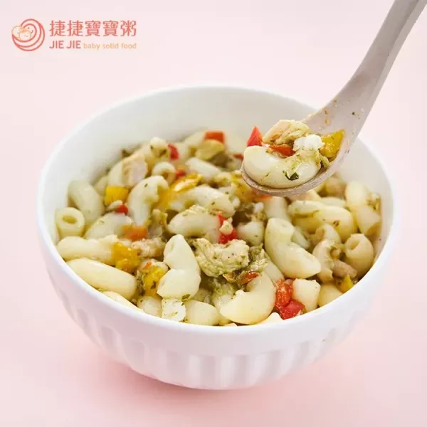 捷捷 寶寶副食品2-M3 青醬海陸義大利麵(180g*2盒) 