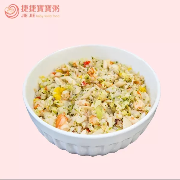 捷捷 寶寶副食品2-S9 蒜香蝦蝦燉飯(180g*2盒) 