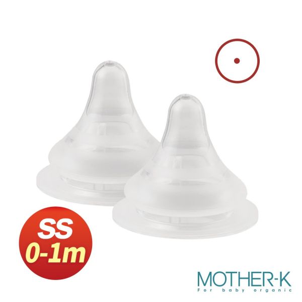 MOTHER-K 寬口防脹氣奶嘴2入裝(SS/S/M/L/XL) 