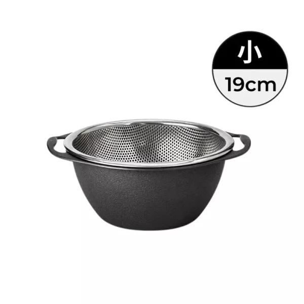 MOTHER-K LIFE 摩登鋼藝料理瀝水盆(大25cm/中22cm/小19cm) 