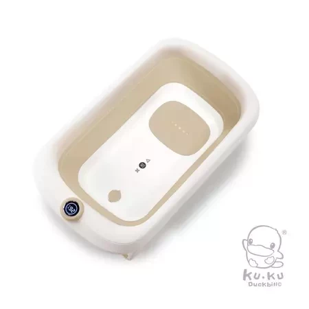 酷咕鴨 KUKU PLUS  豪華型感溫摺疊浴盆(兩色可選) 