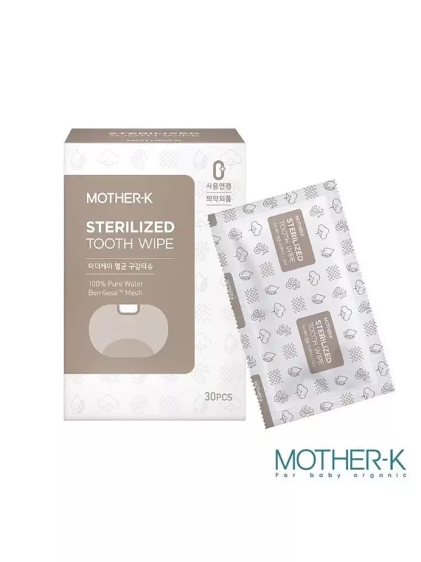 MOTHER-K 100%純水口腔清潔濕紙巾30片/盒 