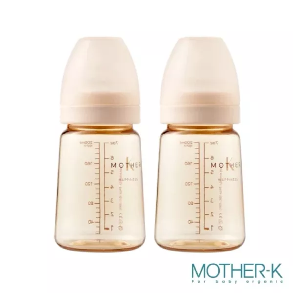 MOTHER-K 精粹極簡PPSU奶瓶180ml 2入組(夜幕藍/晨曦白) 