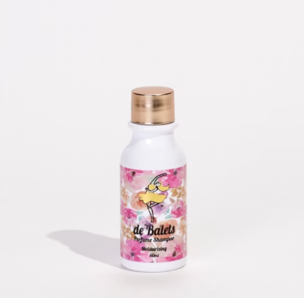 deBalets小巴黎【體驗瓶-小粉】SPA級香水光澤水潤洗髮精(莓果花香) 50ml HS 