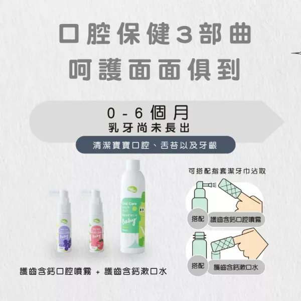 nac nac 含氟牙膏/含鈣口腔噴霧/含鈣漱口水 