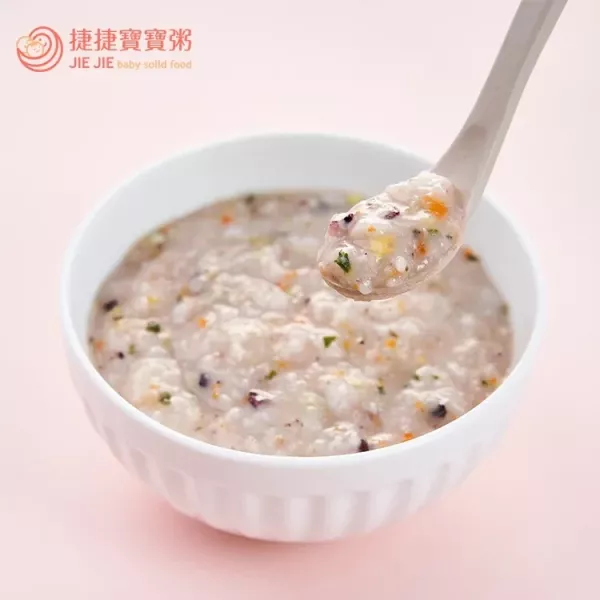 捷捷 副食品1P-15 紫玉豆豆雞蓉大寶寶粥(150g*2) 