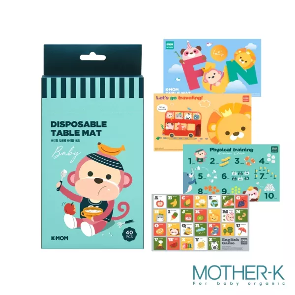 MOTHER-K K-MOM小淘氣拋棄式餐桌墊(20入/40入) 