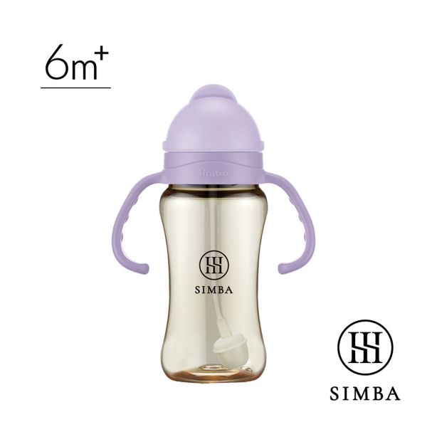 小獅王辛巴 蘊蜜鉑金寬口PPSU防漏滑蓋學習水杯270ml 