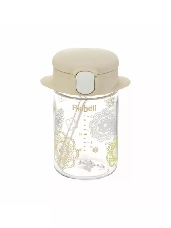 Richell 利其爾 AQ系列朵朵開隨身型吸管水杯 160ml/240ml 