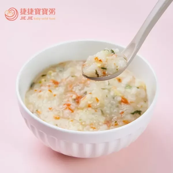 捷捷 副食品1P-07 百蔬蛋黃大寶寶粥(150g*2) 