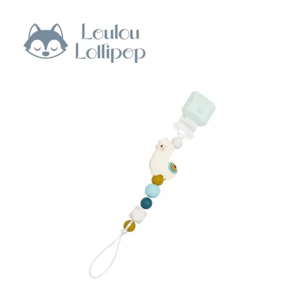 Loulou Lollipop 甜心版串珠固齒器奶嘴鍊夾 