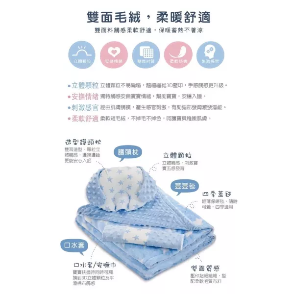 酷咕鴨 神奇荳荳安撫毯套組禮盒 
