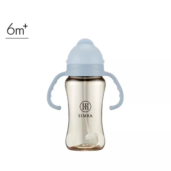 小獅王辛巴 蘊蜜鉑金寬口PPSU防漏滑蓋學習水杯270ml 