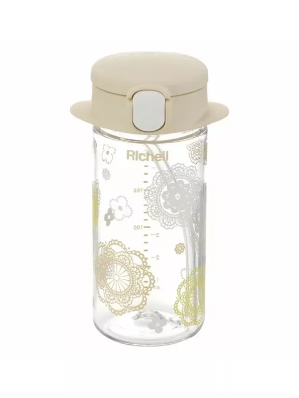 Richell 利其爾 AQ系列朵朵開隨身型吸管水杯 160ml/240ml 