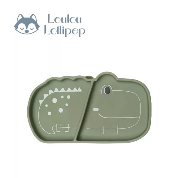 Loulou Lollipop 動物造型 防滑矽膠餐盤 