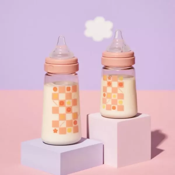 MOTHER-K 精粹極簡PPSU奶瓶 蜜桃沙瓦 180ml / 280ml 