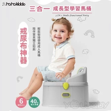 HaHa Kiddo 三合一成長型學習馬桶 