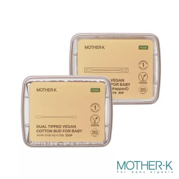 MOTHER-K 嬰幼兒雙頭棉花棒(80入/320入) 