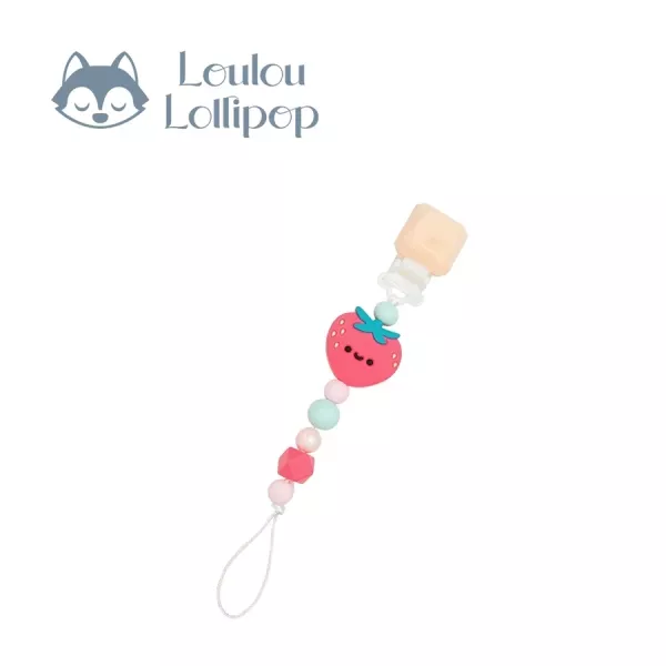 Loulou Lollipop 甜心版串珠固齒器奶嘴鍊夾 