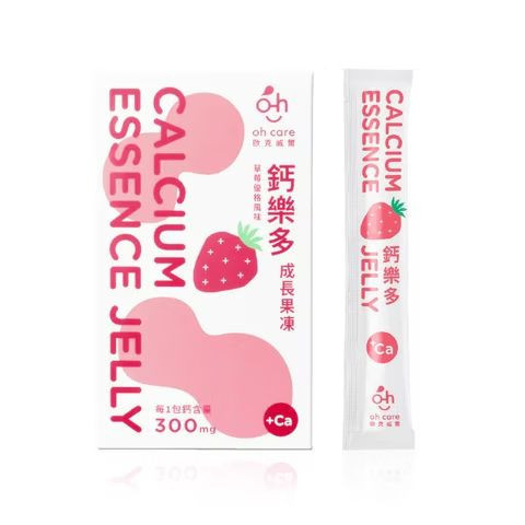 oh care 歐克威爾 兒童鈣樂多成長果凍 草莓優格 15入 