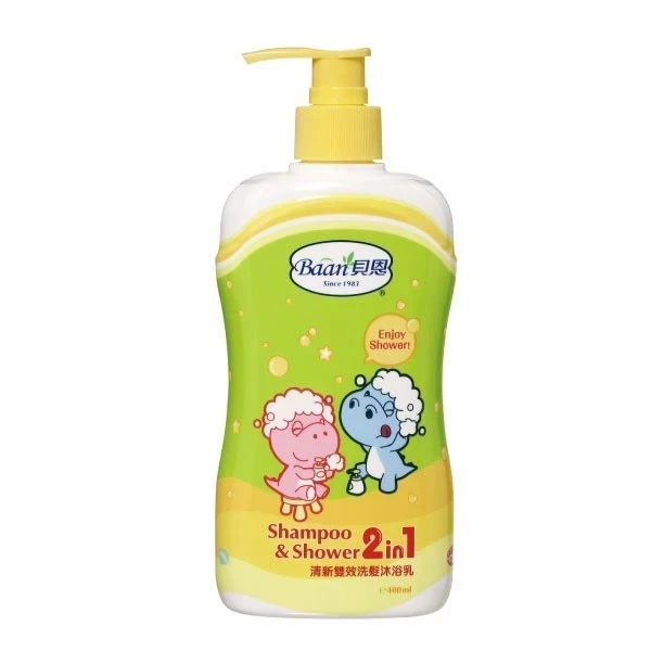 貝恩 清新雙效洗髮沐浴乳-400ml 