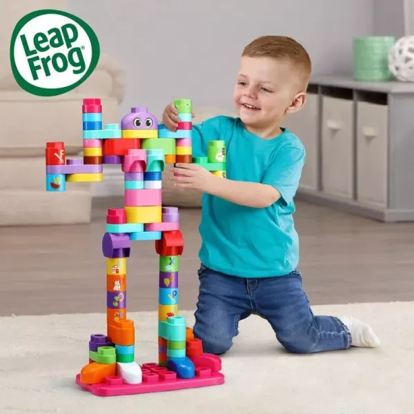 LeapFrog 小小建築師-豪華81件積木補充盒(綠/粉) 