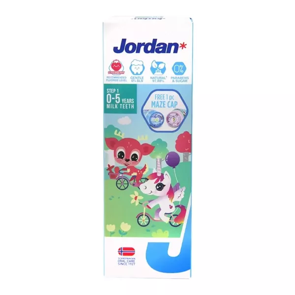 Jordan 清新水果味兒童牙膏 0-5歲 75公克 X 8入 