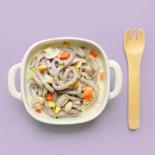 森森星球 寶寶餛飩餃2盒＋無鹽寶寶烏龍麵5包｜適合1歲以上｜冷凍副食品 