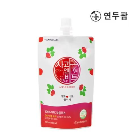 韓國YEONDOOFARM妍杜農場 NFC果汁 100ml(吸嘴裝) 