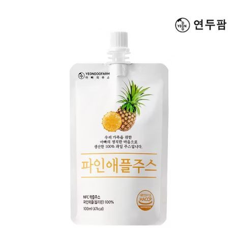 韓國YEONDOOFARM妍杜農場 NFC果汁 100ml(吸嘴裝) 