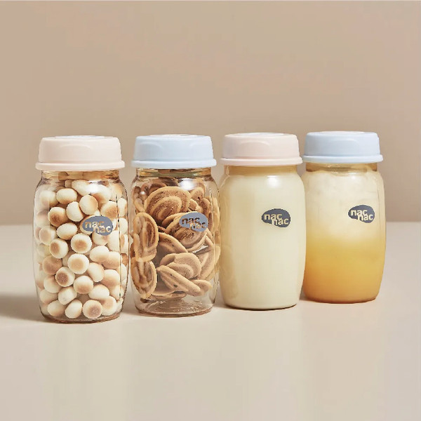 nac nac 妍心35%金菱防脹氣PPSU寬口奶瓶 270ml(海洋藍/甜橙粉) 