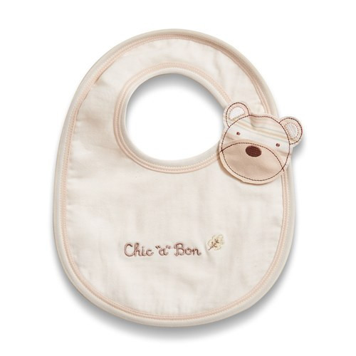 Chic“a”Bon 有機棉熊熊圍兜 