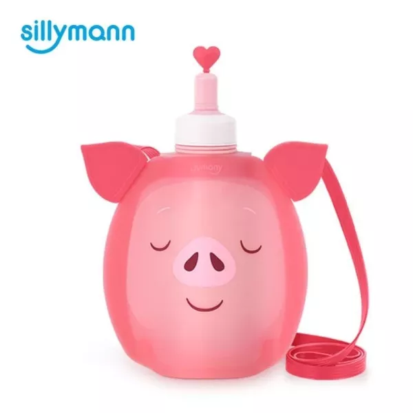 韓國sillymann 100%鉑金矽膠水袋350ml (貓熊/小豬) 