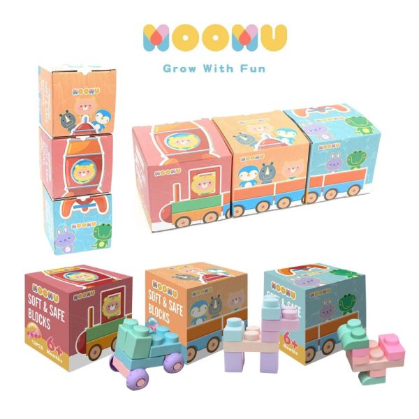 MOOMU 香草軟積木12片(多款可選) 