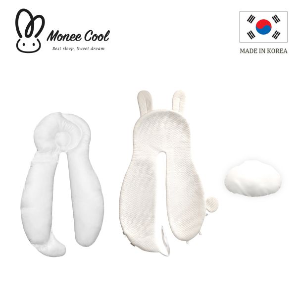Monee 舒眠兔兔安撫枕涼感組合/涼感枕套 