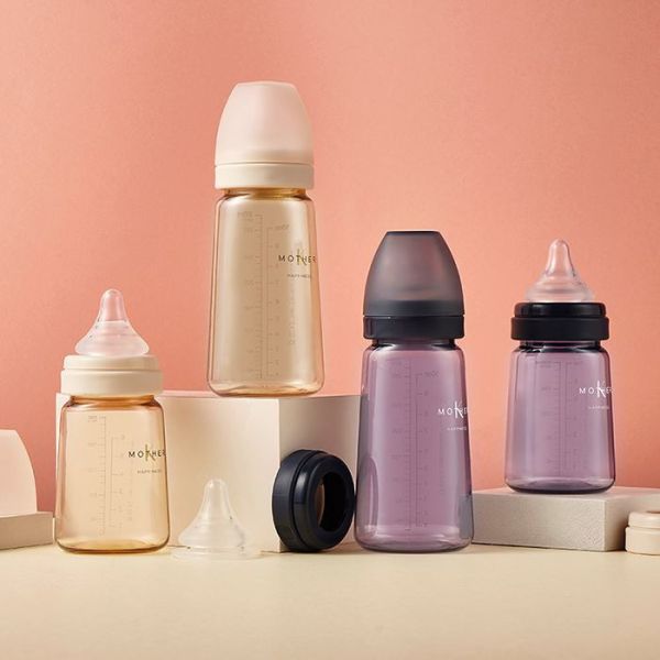 MOTHER-K 精粹極簡PPSU奶瓶180ml 2入組(夜幕藍/晨曦白) 