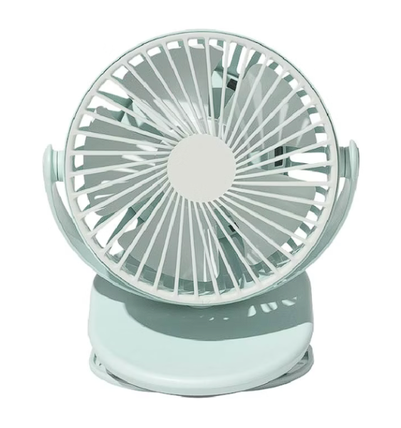 艾美特日系簡約風USB桌/夾式充電扇 