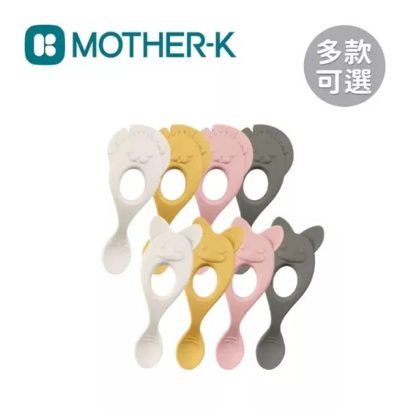Mother-K 鉑金矽膠學習湯匙 獅子/狐狸款 4m+(多款可選) 