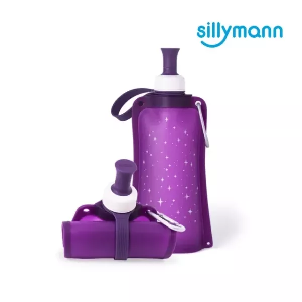 韓國sillymann 100%時尚便攜捲式鉑金矽膠水瓶 550ml 