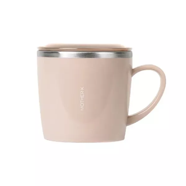 Mother-K 輕奢不鏽鋼含蓋兒童訓練杯250ml 2Y+(暖陽棕/暮光紫) 