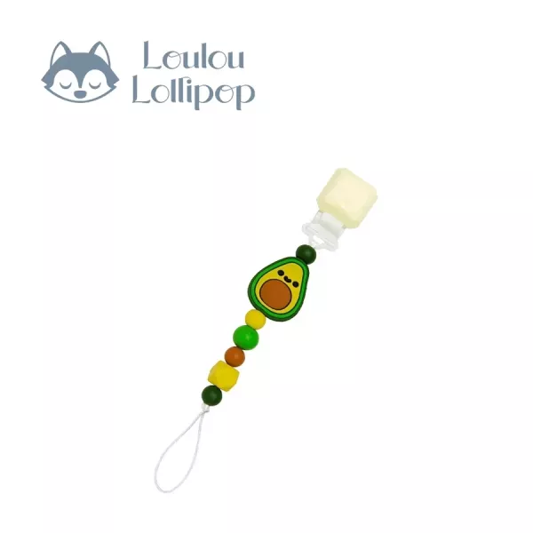 Loulou Lollipop 甜心版串珠固齒器奶嘴鍊夾 