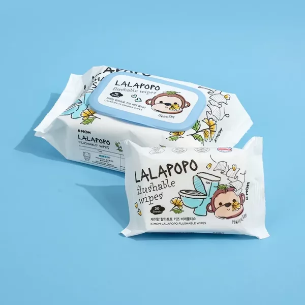 MOTHER-K LALAPOPO 金盞花可沖式濕紙巾20抽(單包/箱購) 