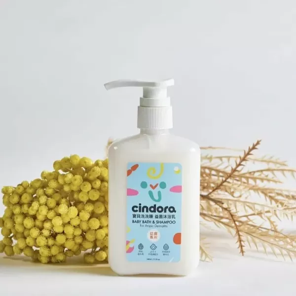 Cindora馨朵拉 寶貝洗洗睡益菌沐浴乳 340ml(益膚專用) 