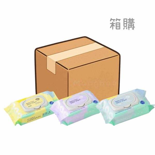 nac nac EDI嬰兒潔膚柔濕巾 *箱購*(60抽/80抽/88抽) 