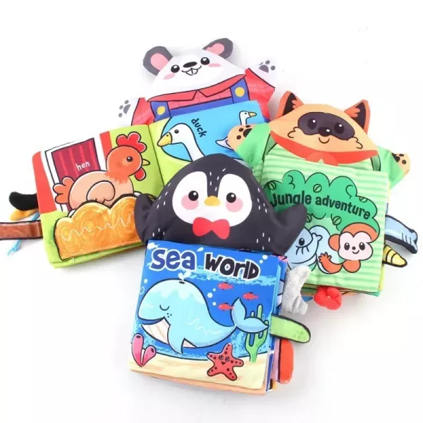 OceanBaby 動物手偶布書 