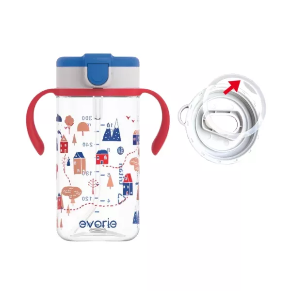 evorie 替換矽膠墊圈密封圈 適用於 200 ml、300ml、380ml兒童水壺 