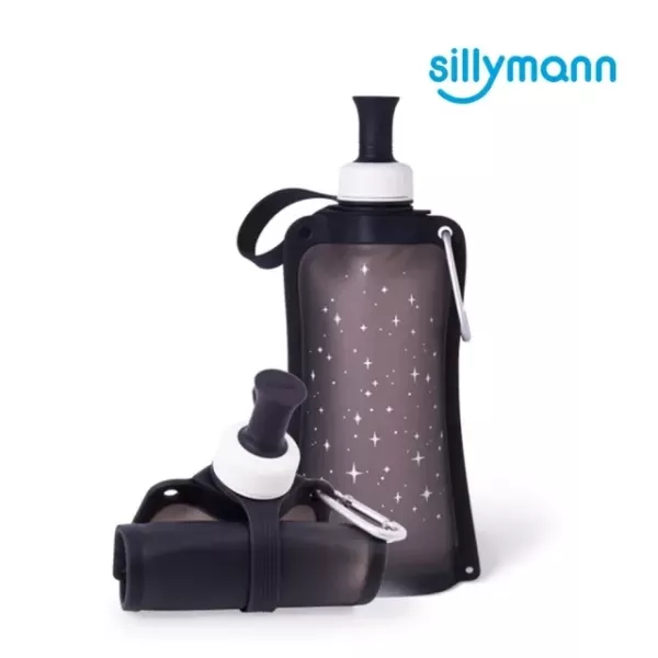 韓國sillymann 100%時尚便攜捲式鉑金矽膠水瓶 550ml 