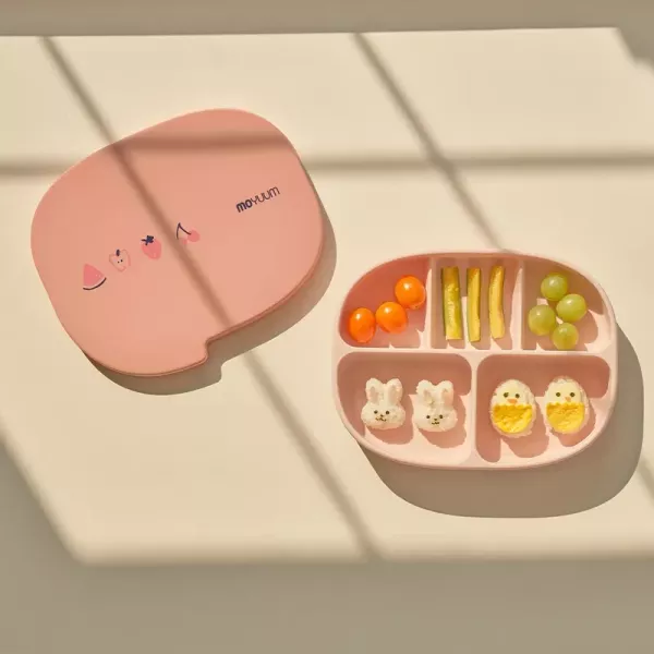 MOYUUM 韓國 白金矽膠吸盤式餐盤盒 對話框系列(多款可選) 